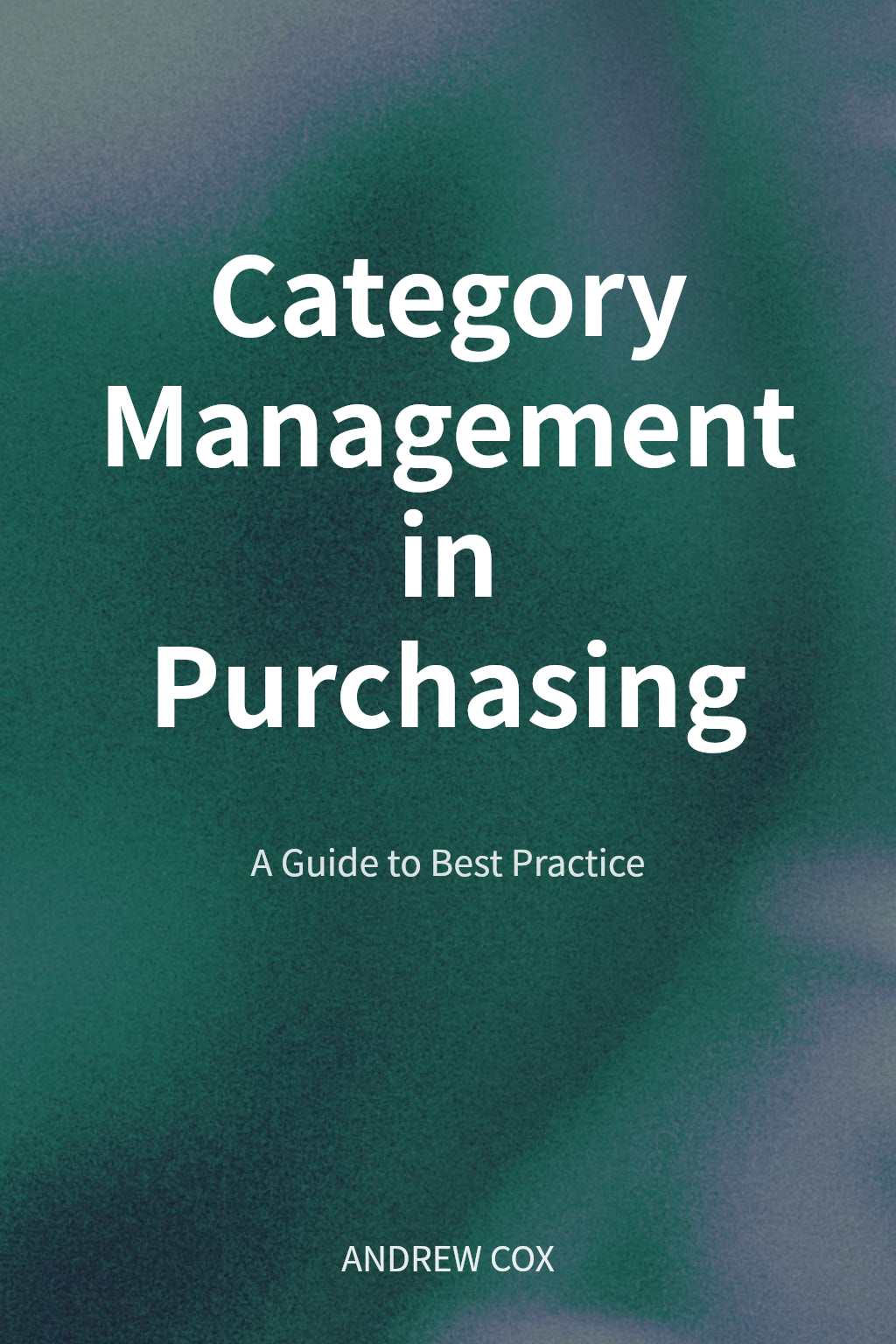 Category Management in Purchasing cover