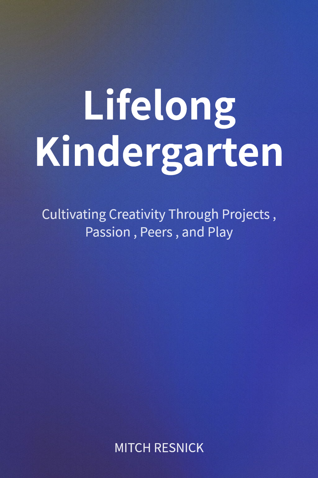 Lifelong Kindergarten cover