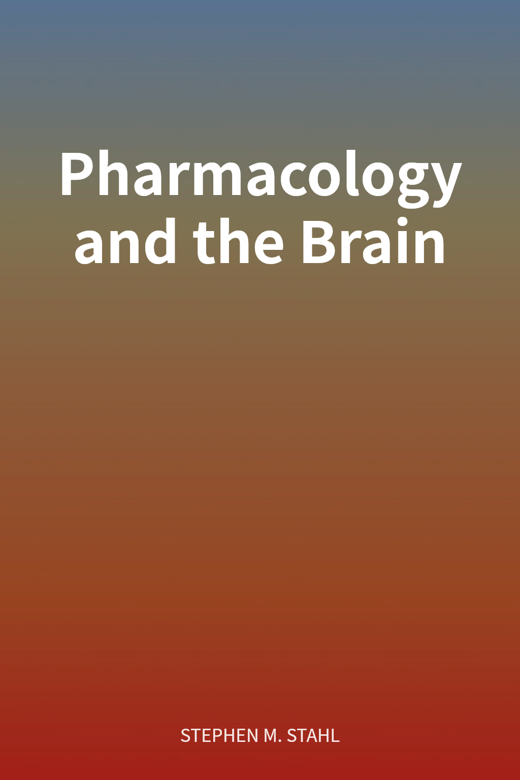 Pharmacology and the Brain cover