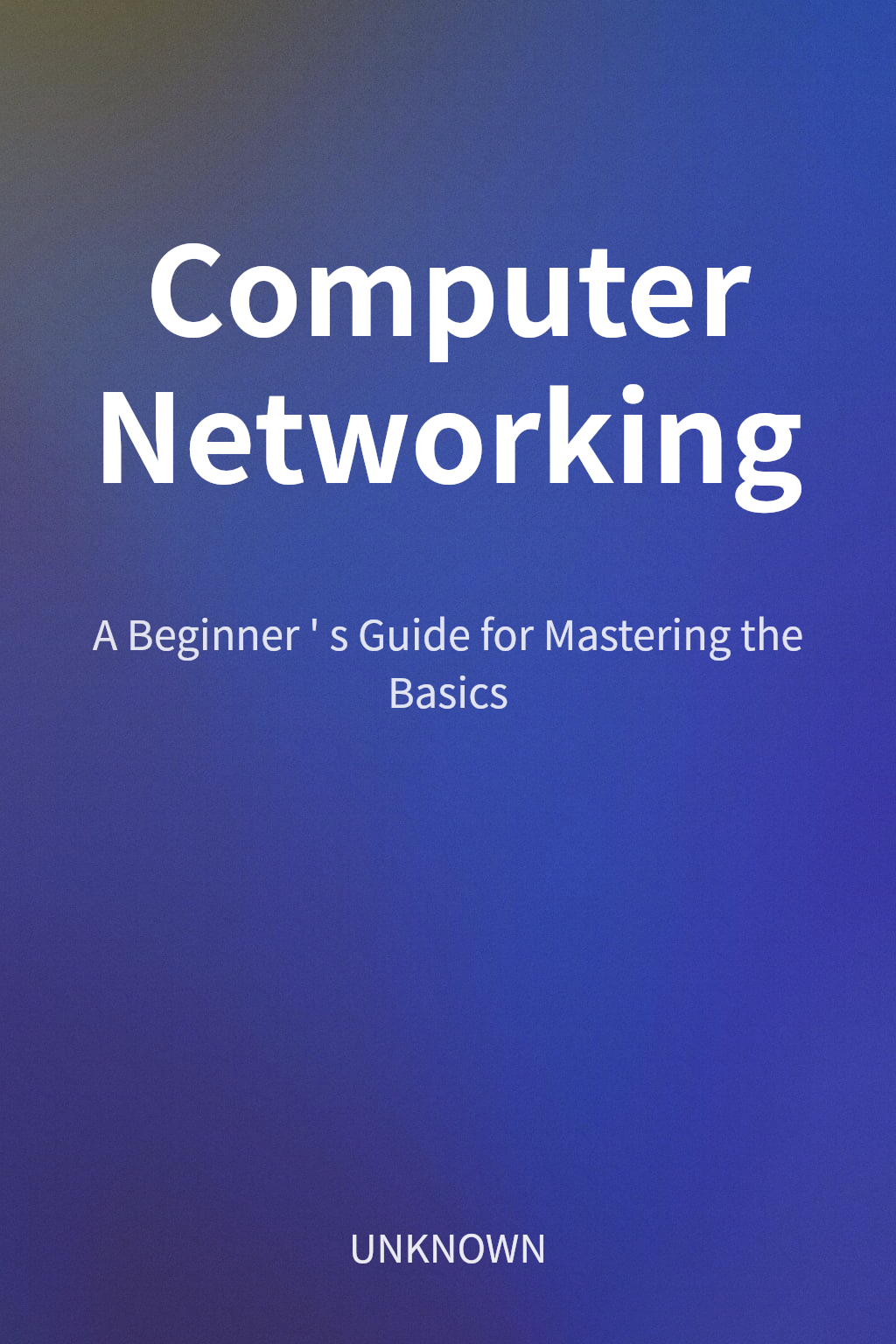 Computer Networking cover