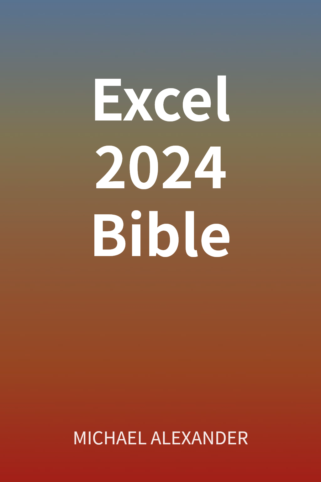 Excel 2024 Bible cover