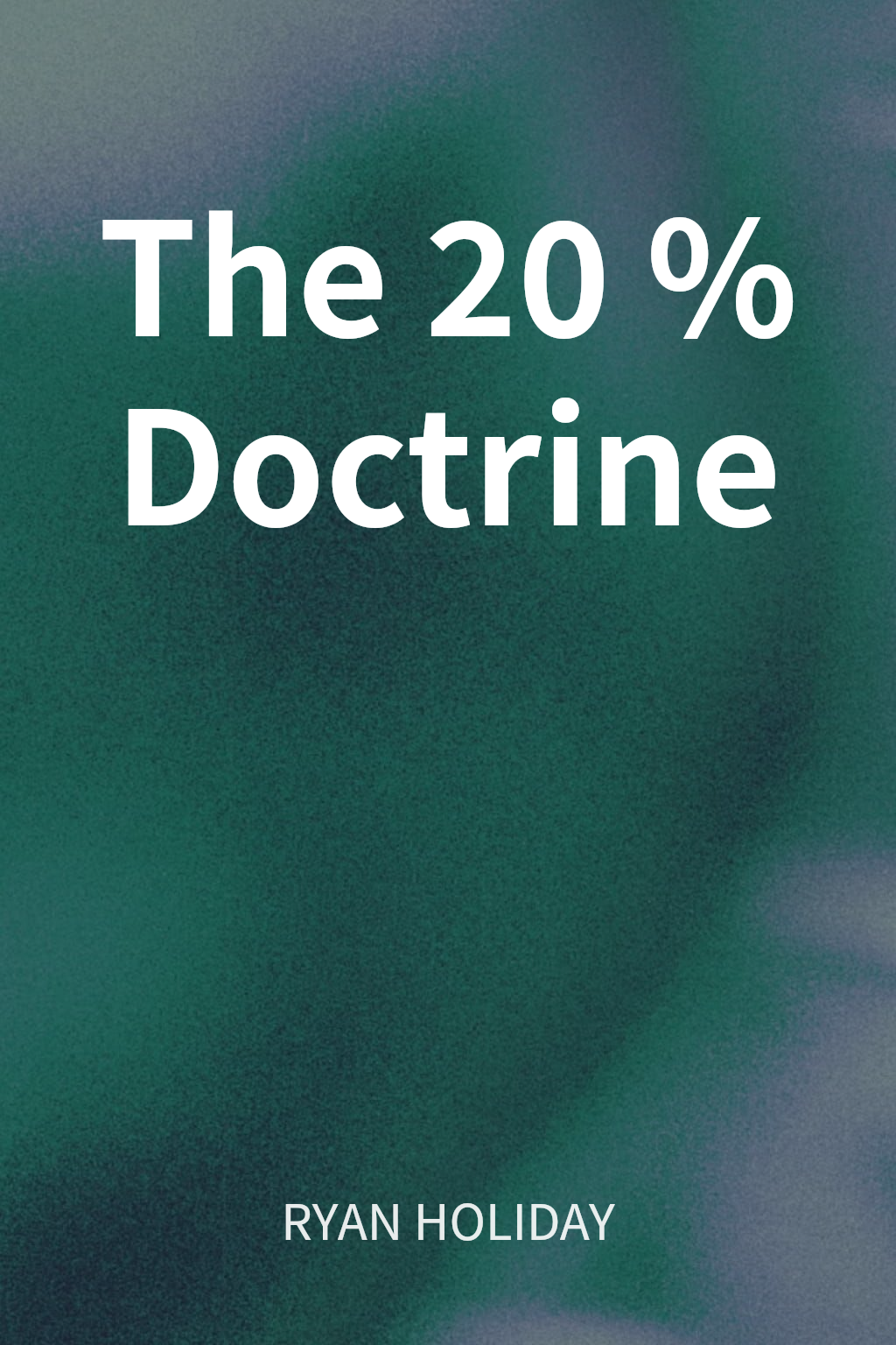 The 20% Doctrine cover