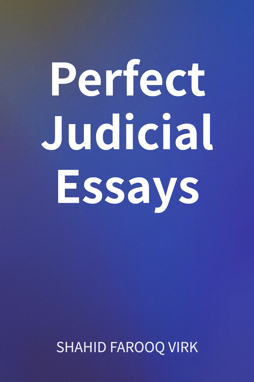Perfect Judicial Essays cover