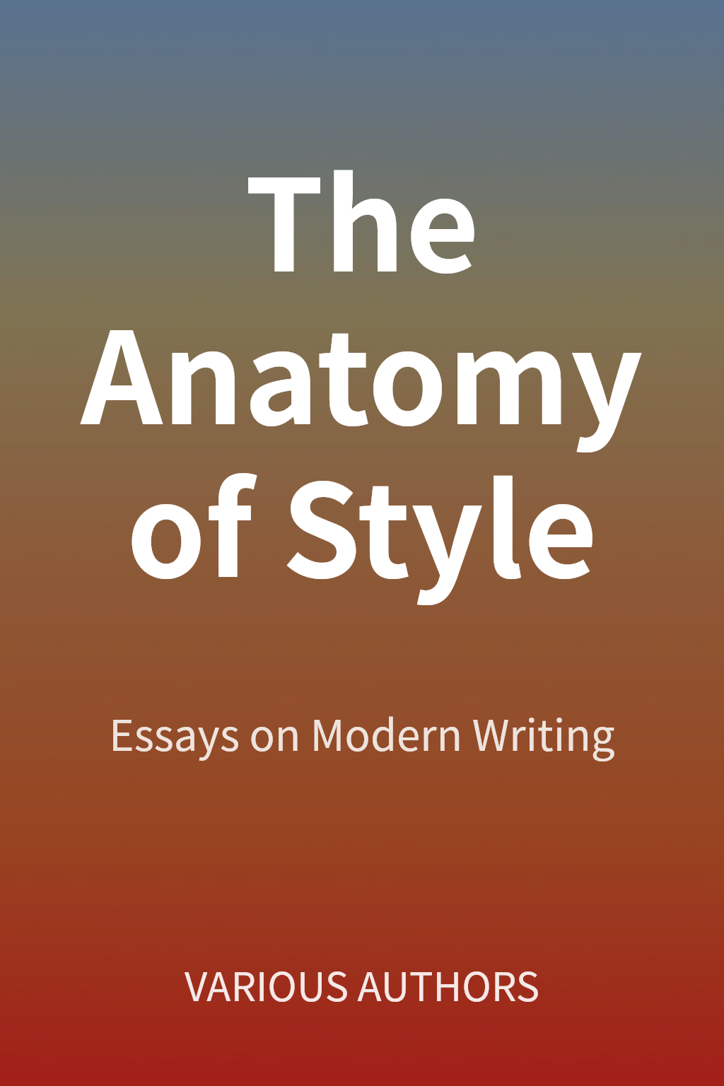 The Anatomy of Style cover