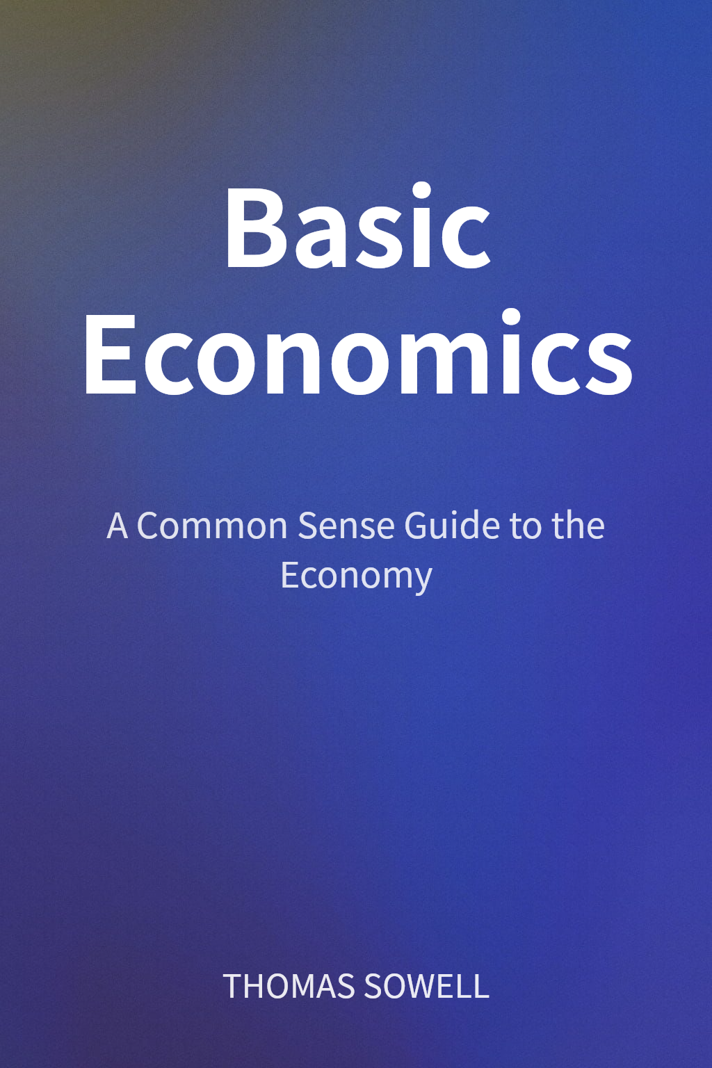 Basic Economics cover
