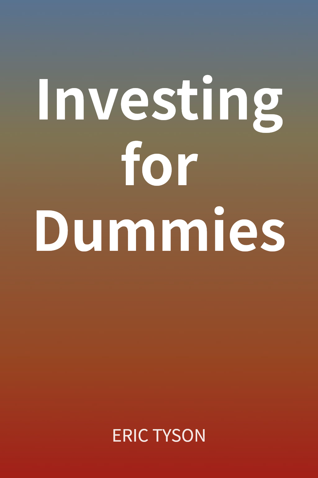 Investing for Dummies cover