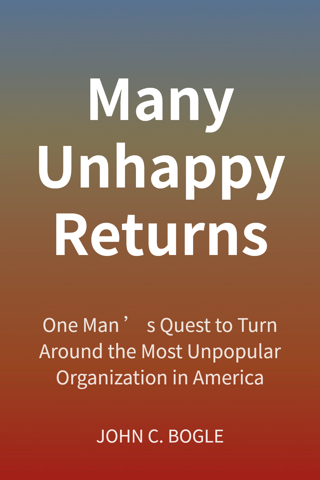 Many Unhappy Returns cover