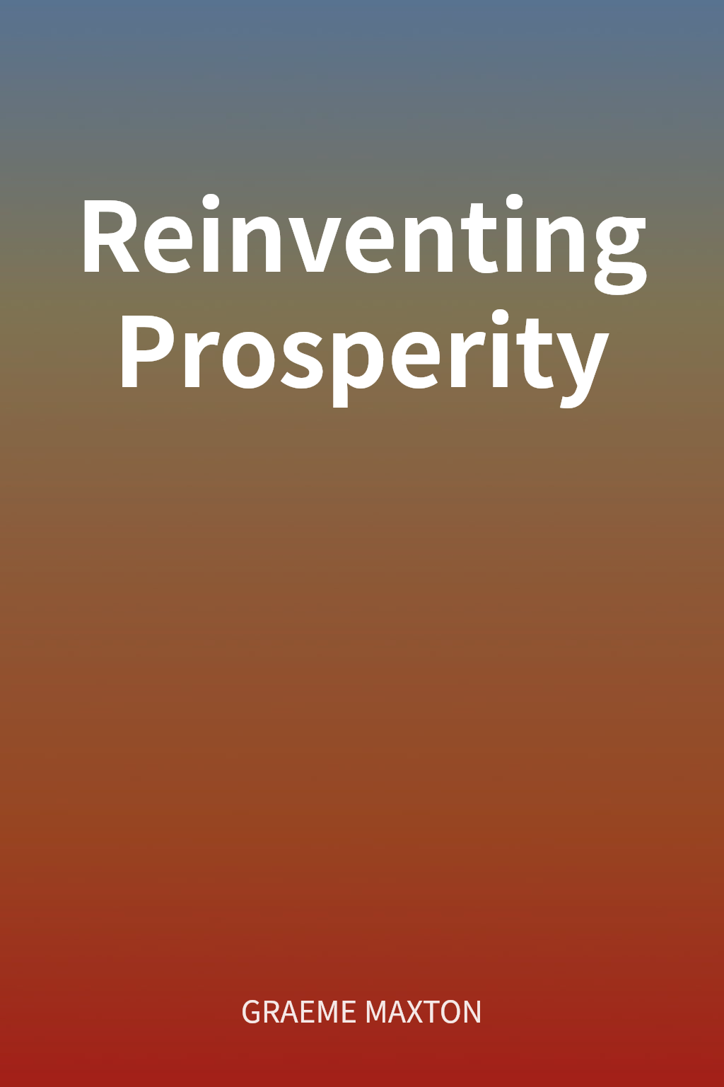Reinventing Prosperity cover