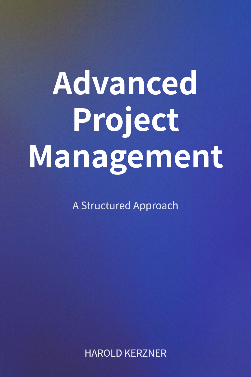 Advanced Project Management cover