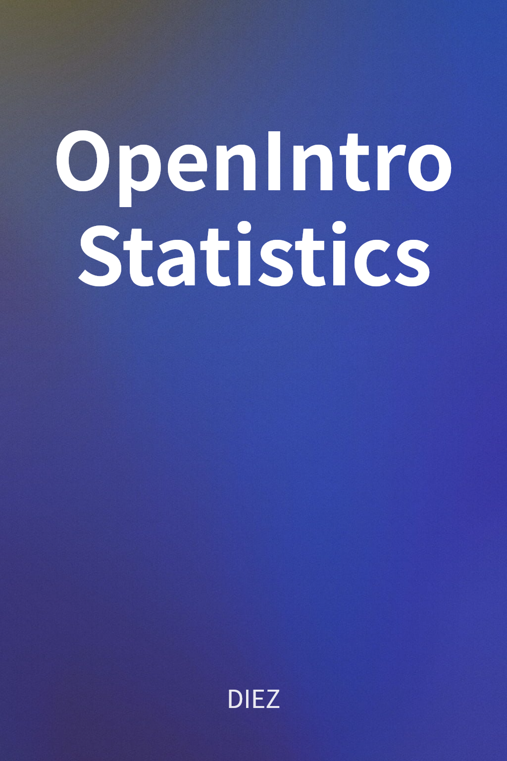 OpenIntro Statistics cover