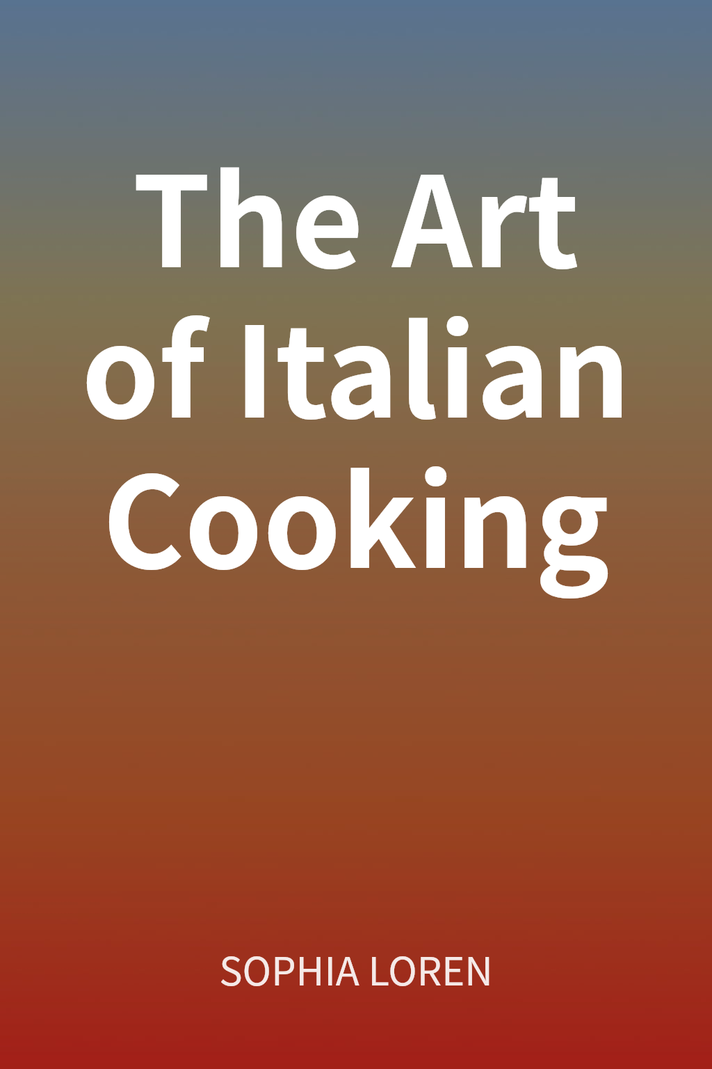 The Art of Italian Cooking cover
