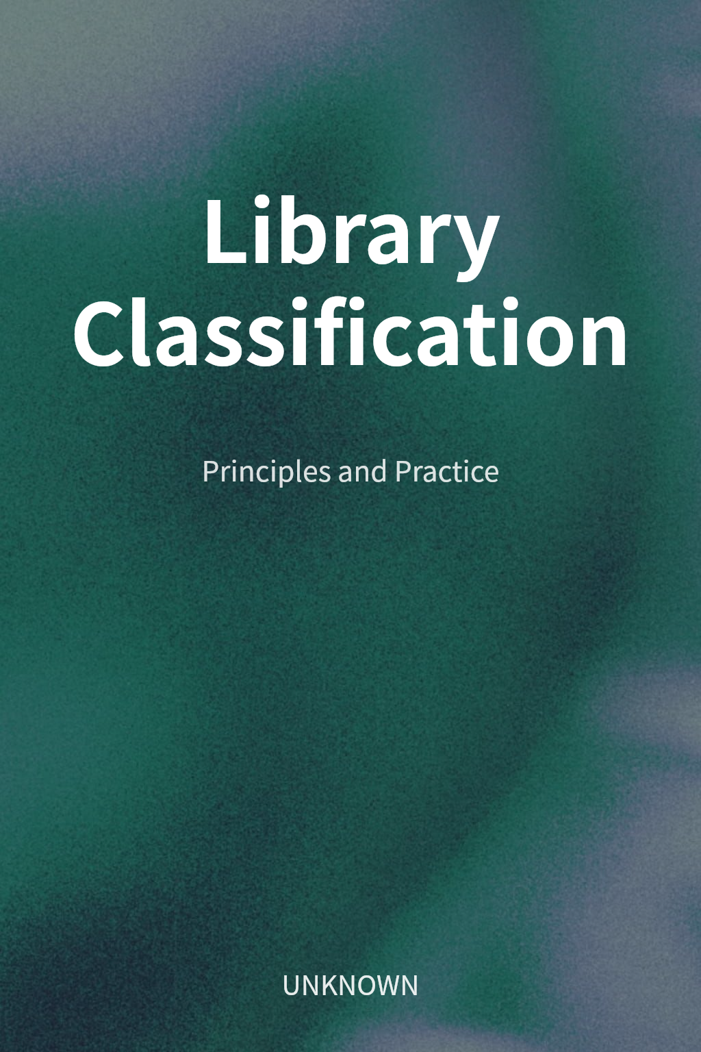 Library Classification cover