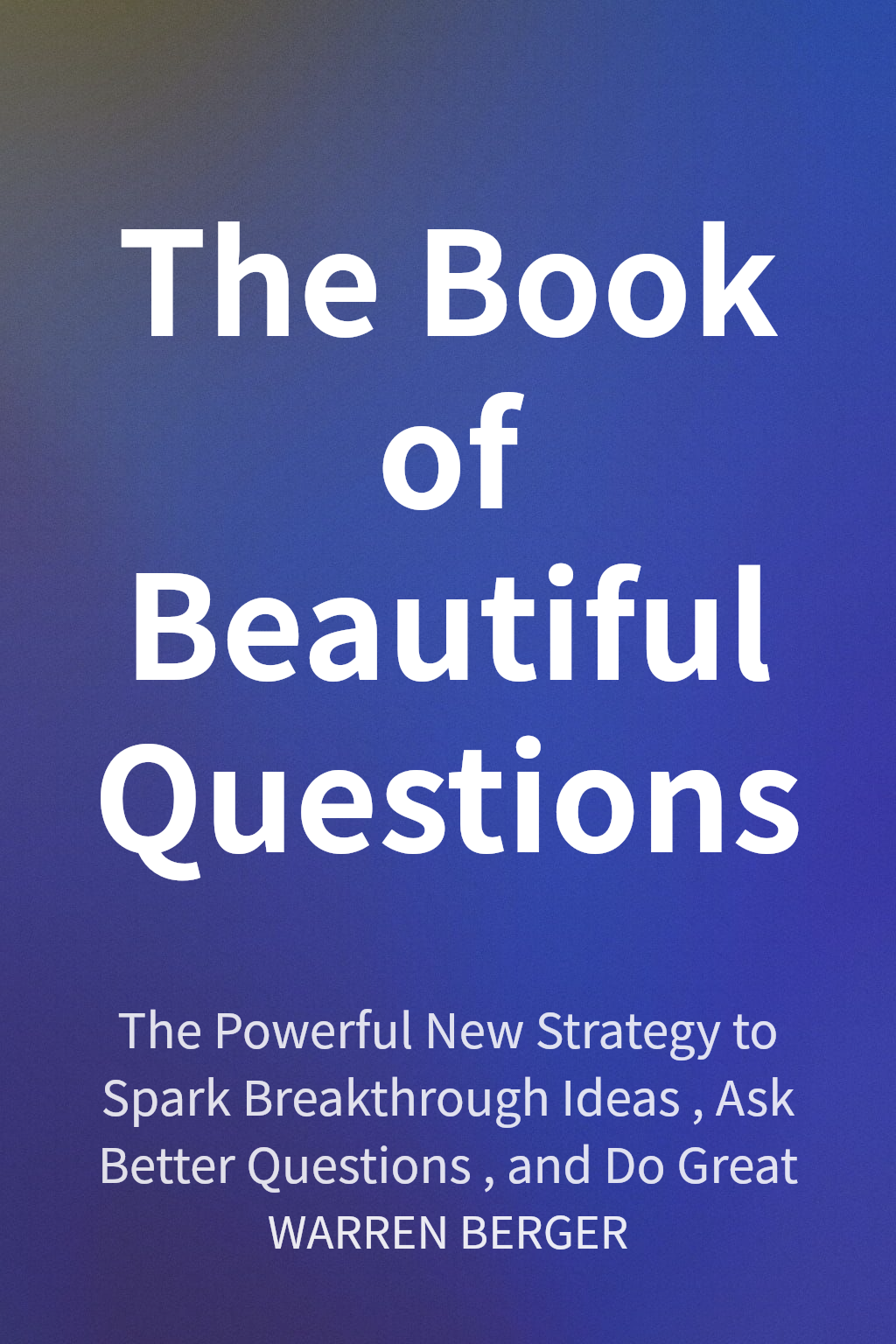 The Book of Beautiful Questions cover