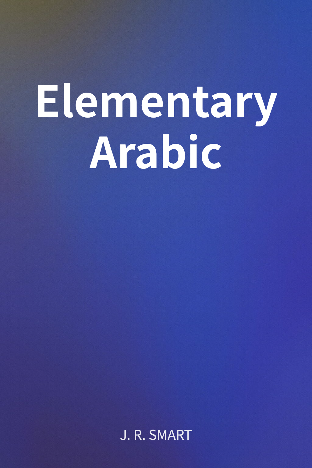 Elementary Arabic cover