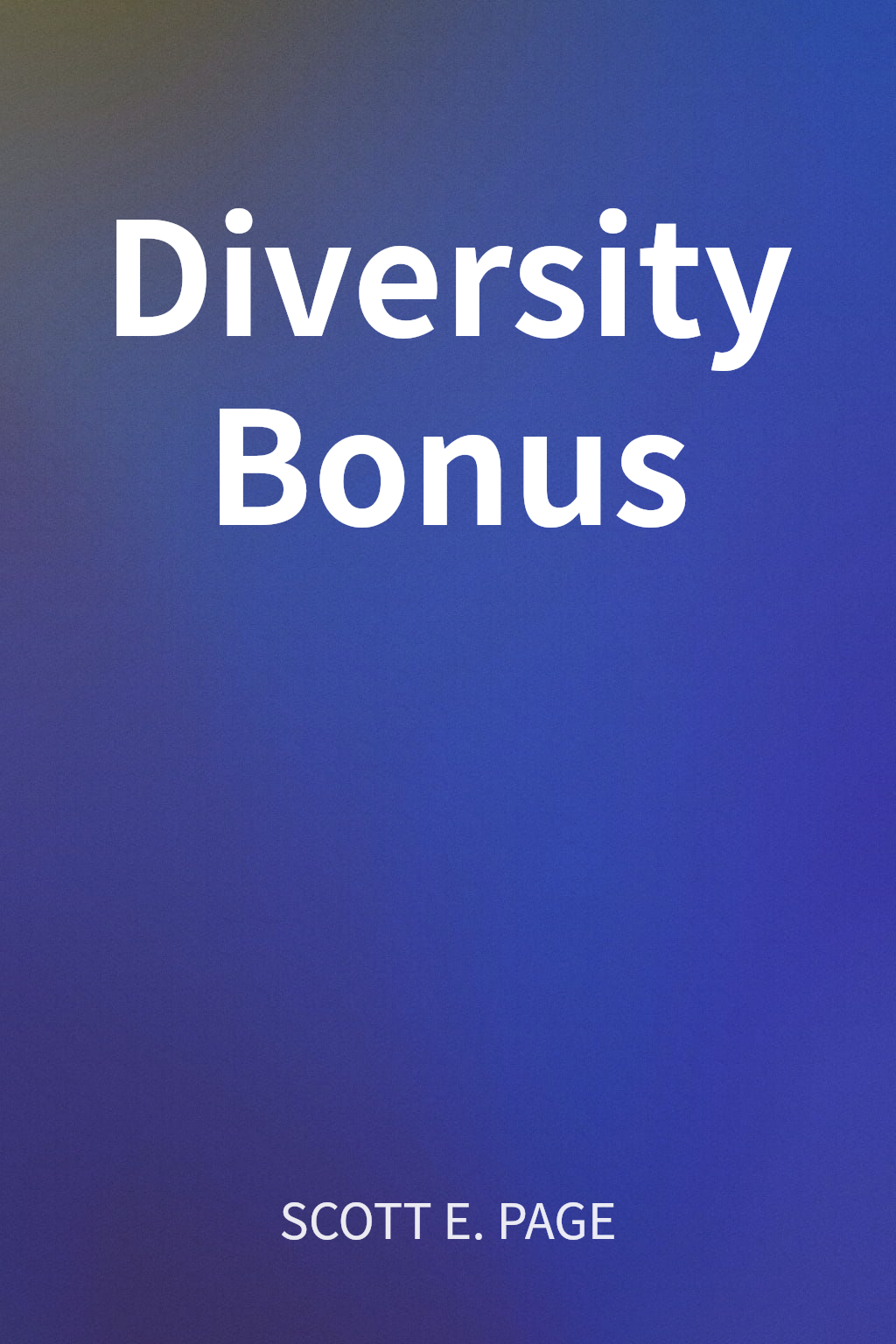 Diversity Bonus cover