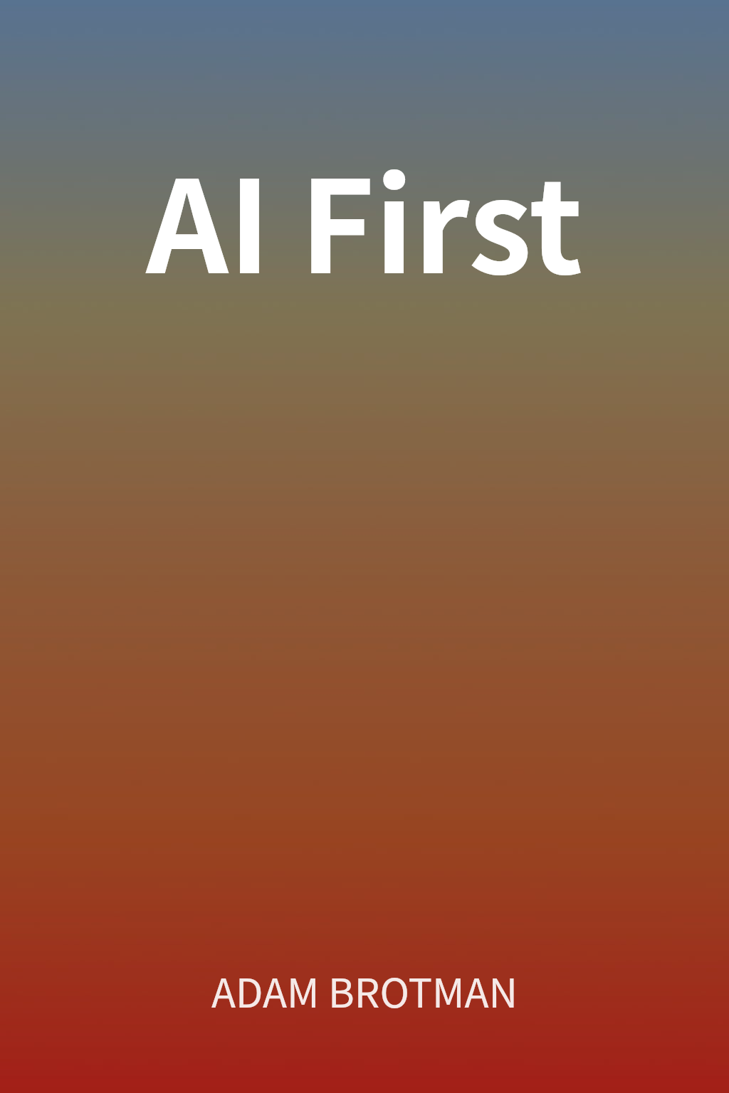 AI First cover
