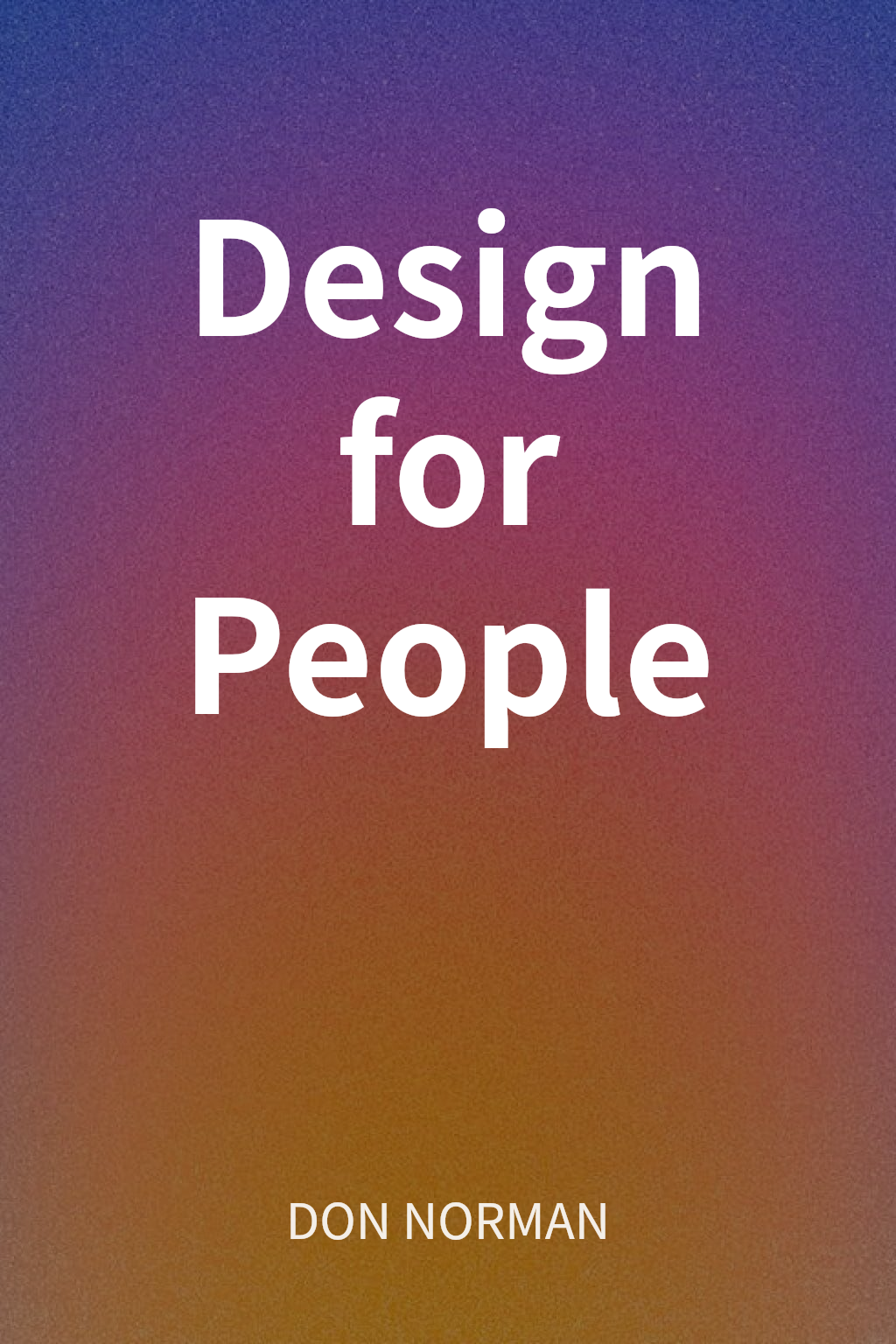Design for People cover