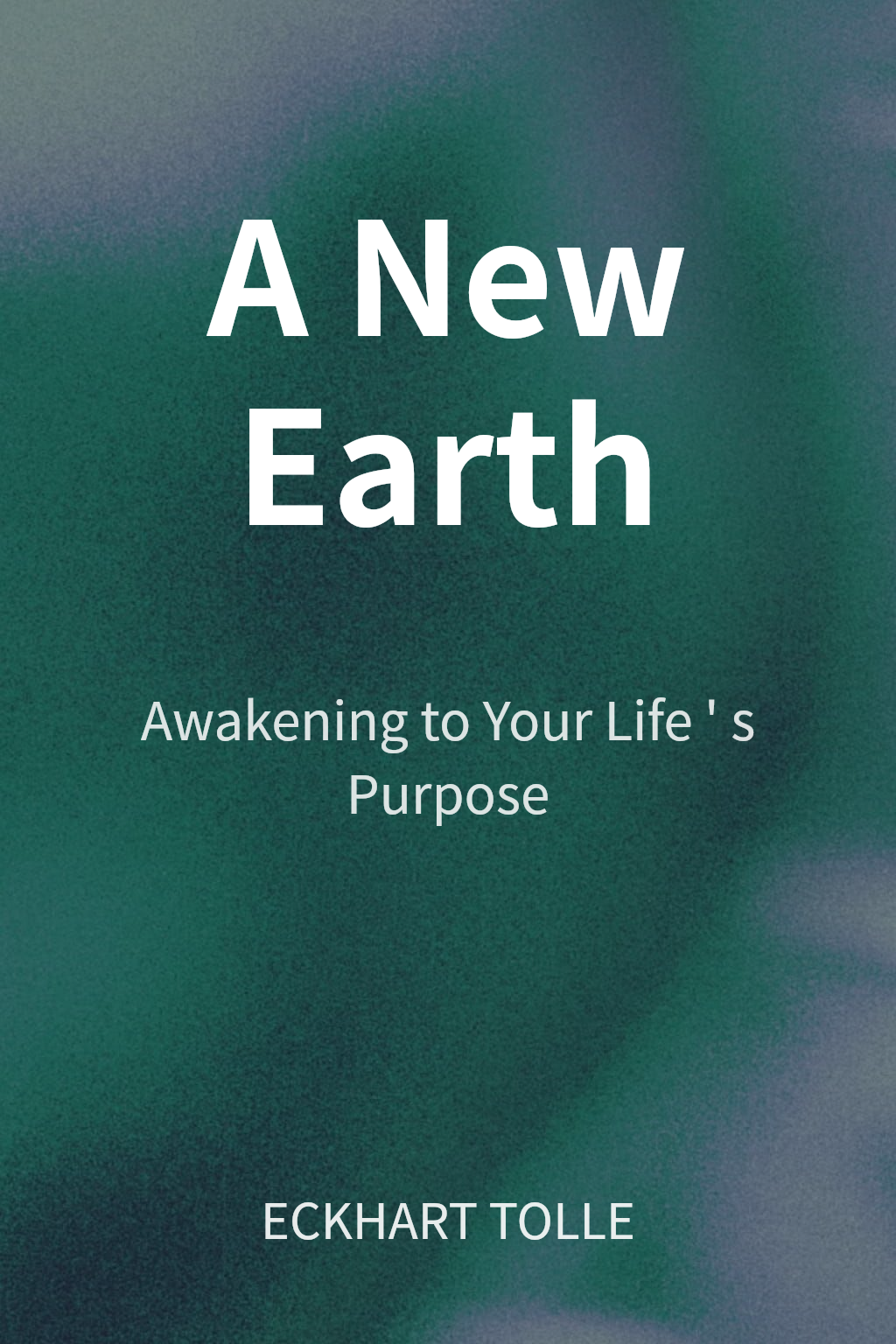 A New Earth cover