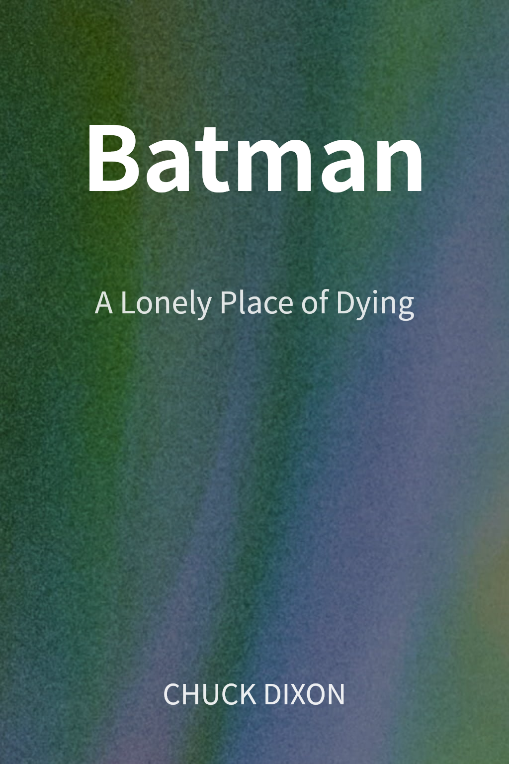 Batman cover