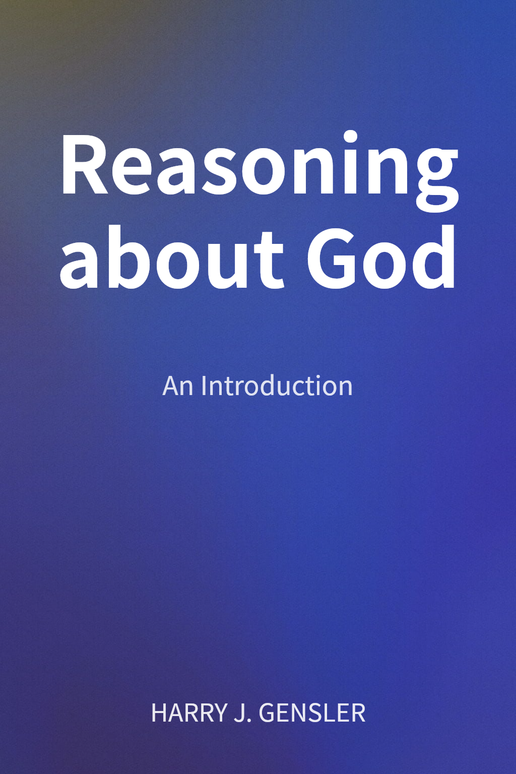 Reasoning about God cover