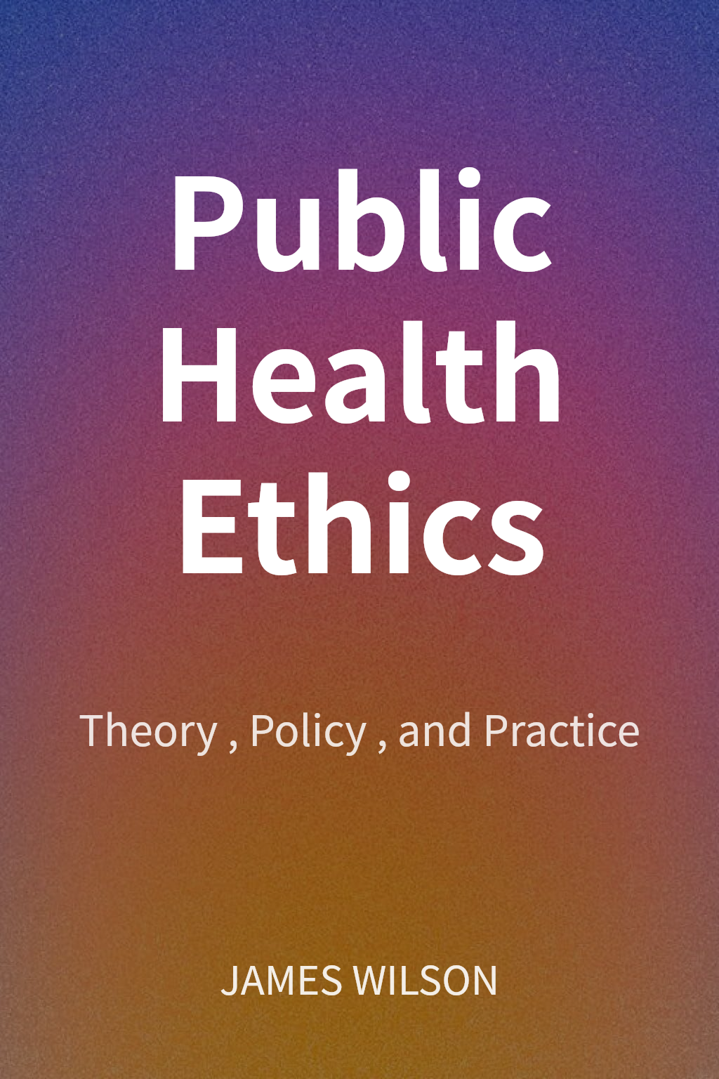 Public Health Ethics cover