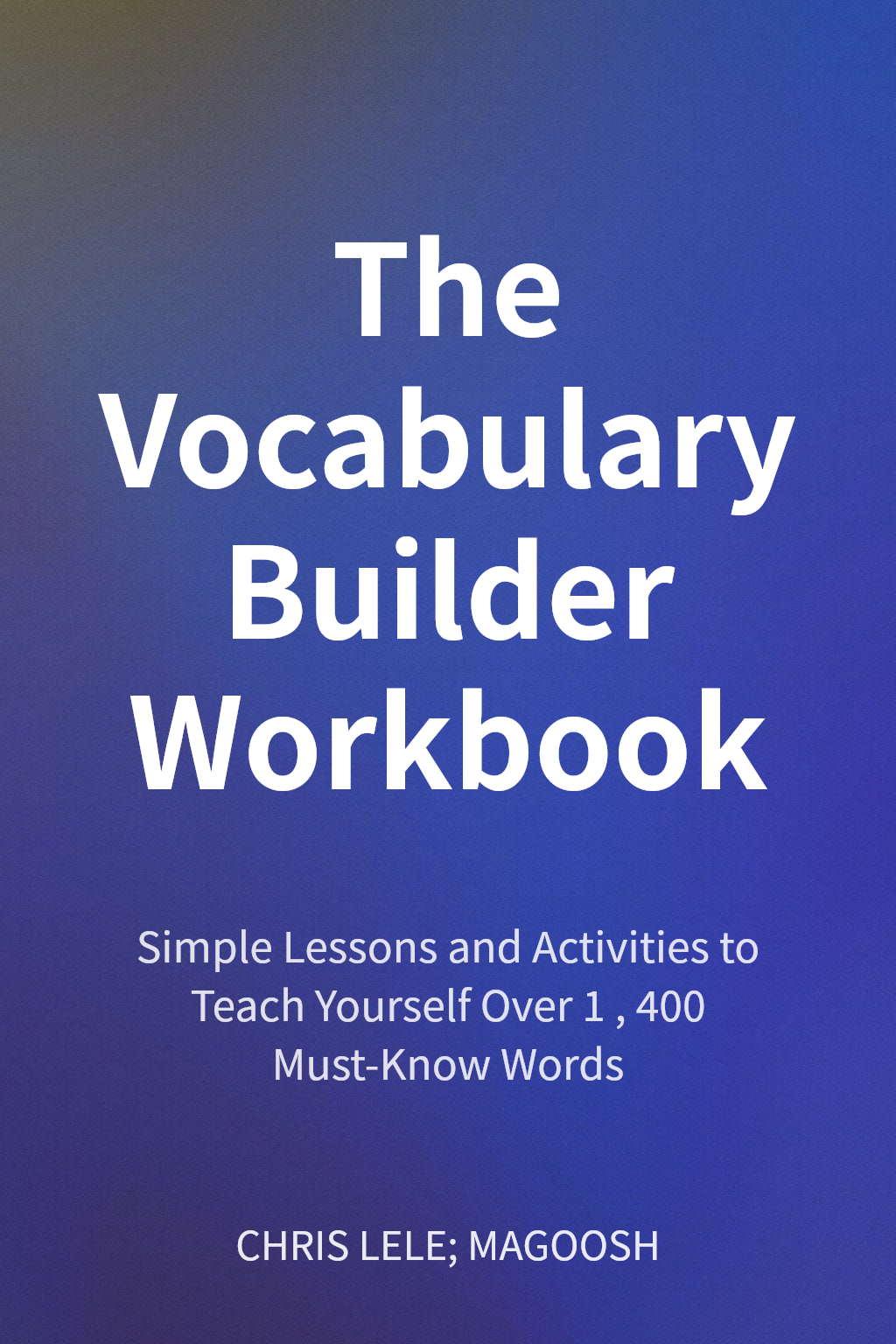 The Vocabulary Builder Workbook cover