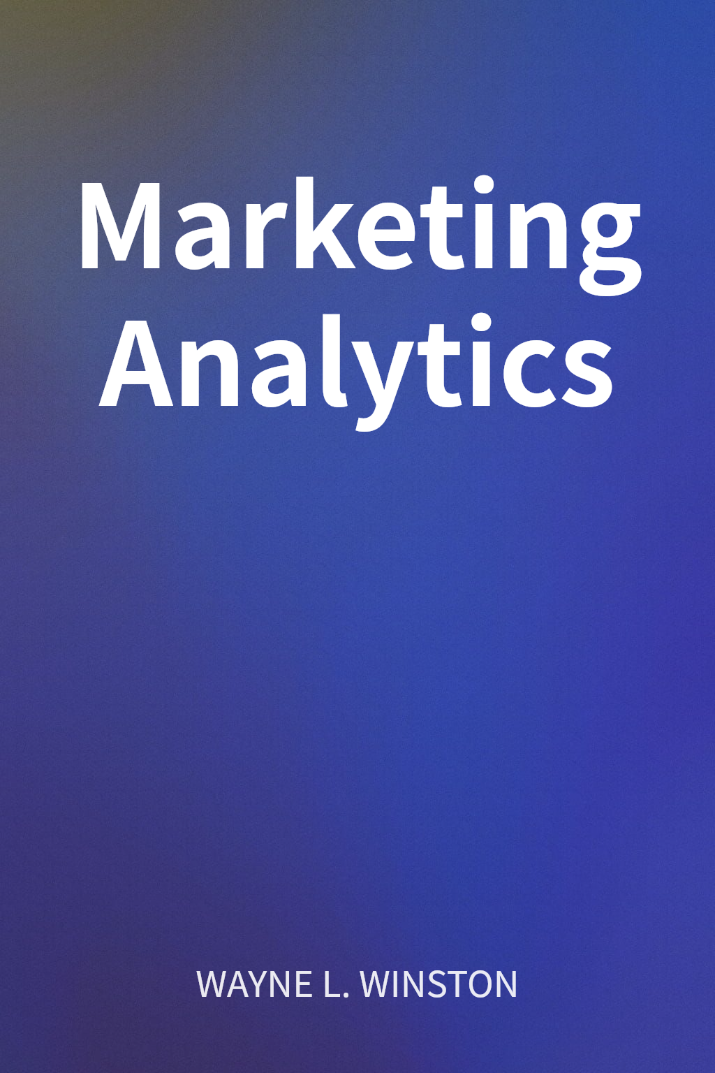 Marketing Analytics cover