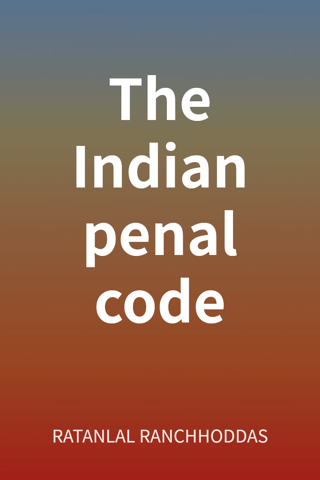 The Indian penal code cover