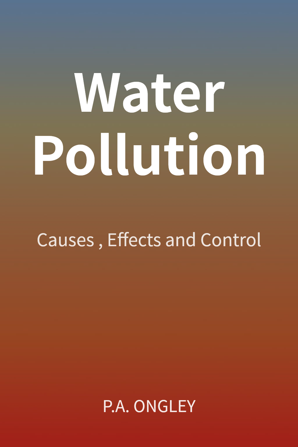 Water Pollution cover