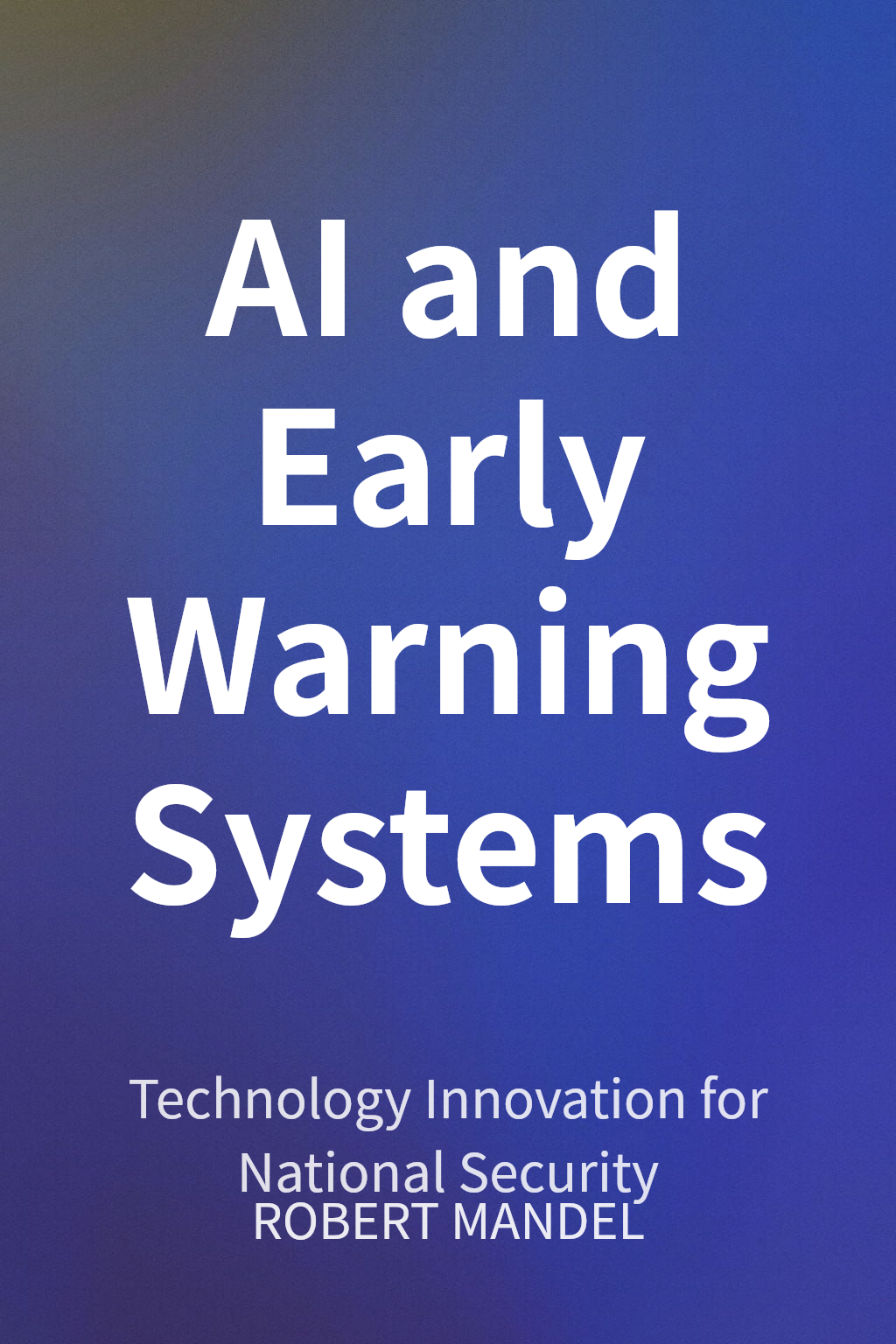 AI and Early Warning Systems cover