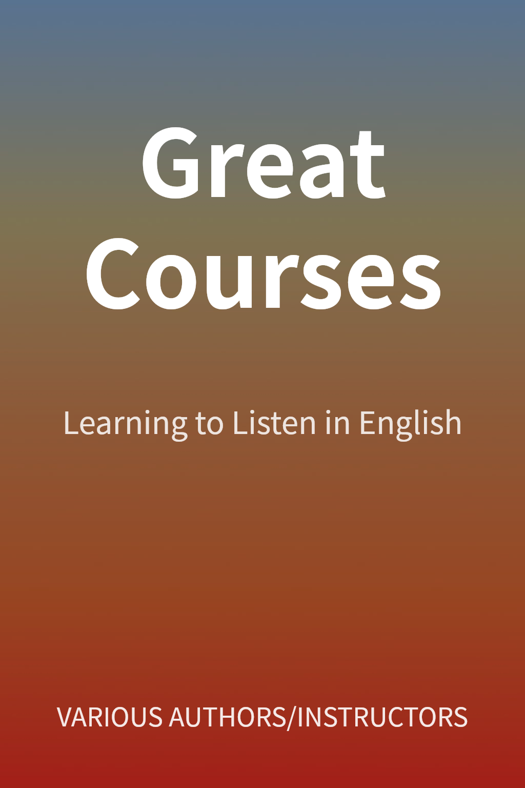 Great Courses cover