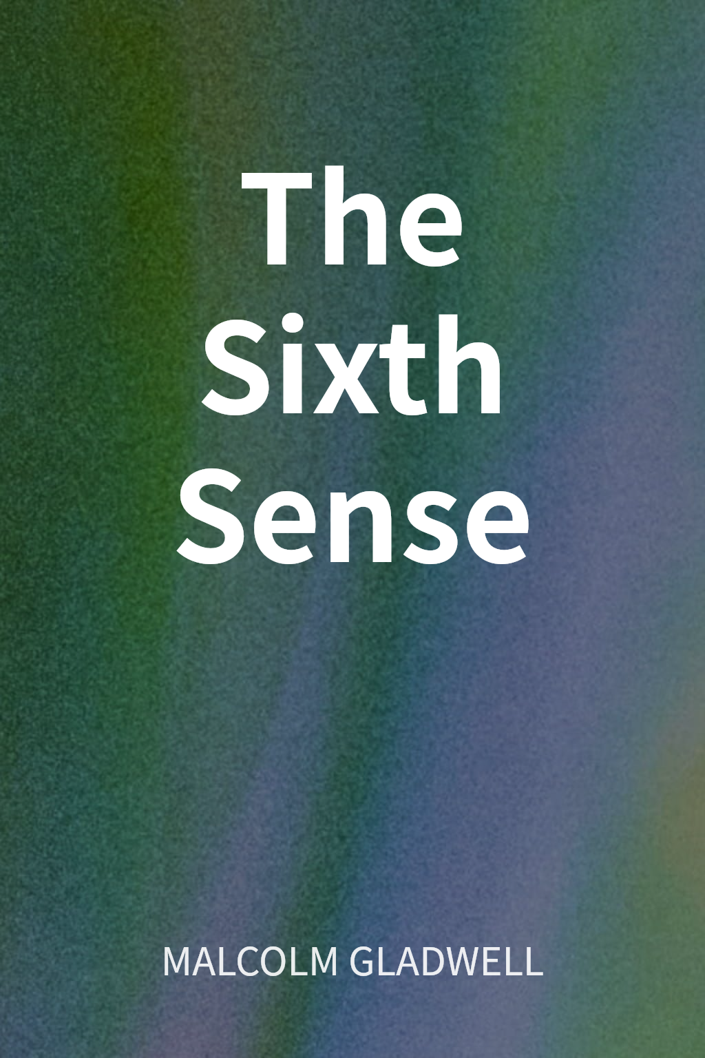 The Sixth Sense cover