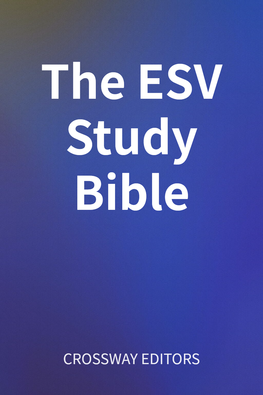 The ESV Study Bible cover