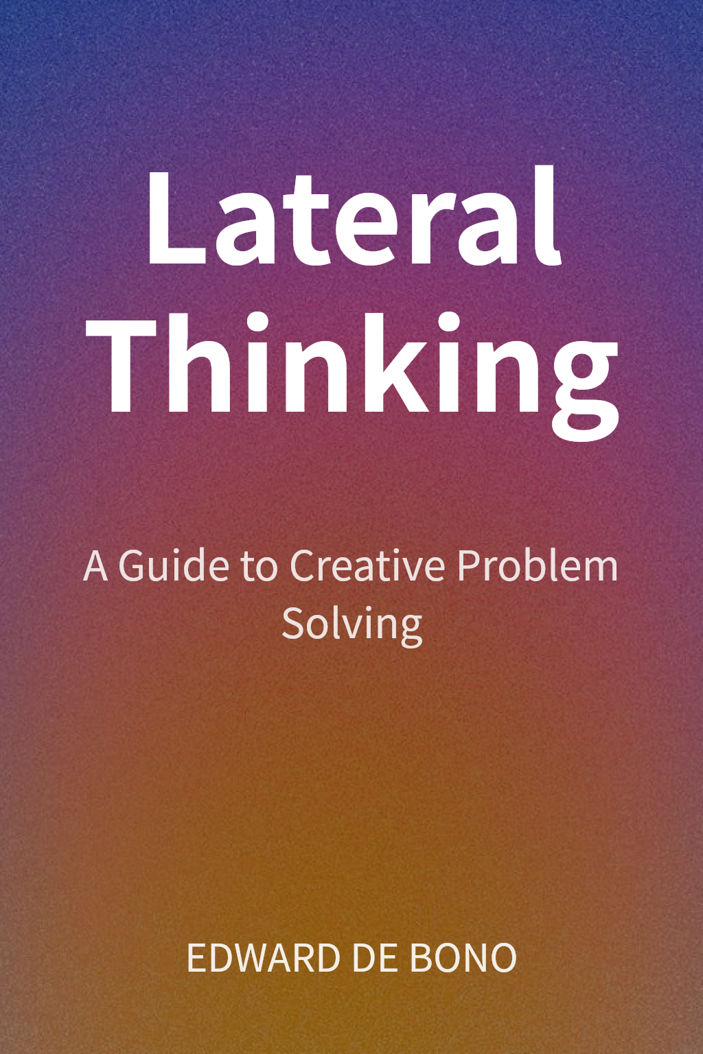 Lateral Thinking cover