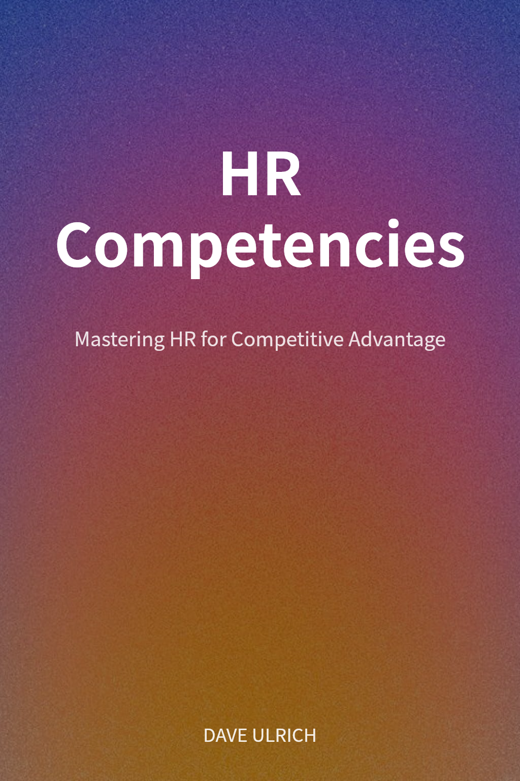 HR Competencies cover