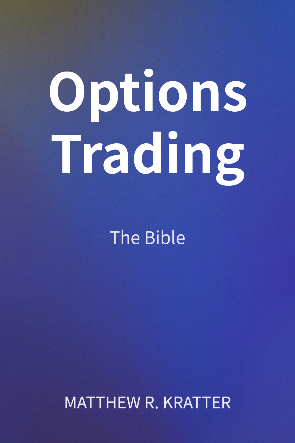 Options Trading cover