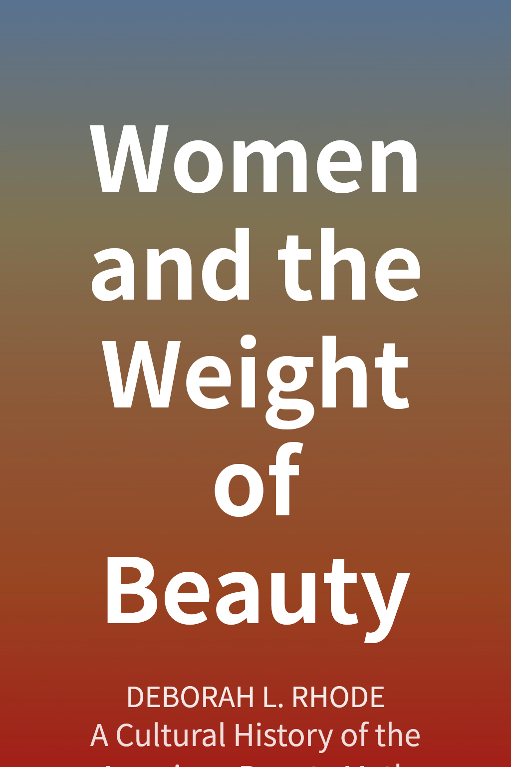Women and the Weight of Beauty cover