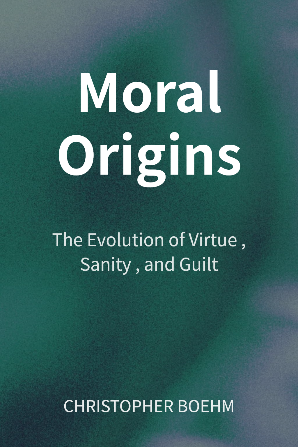 Moral Origins cover