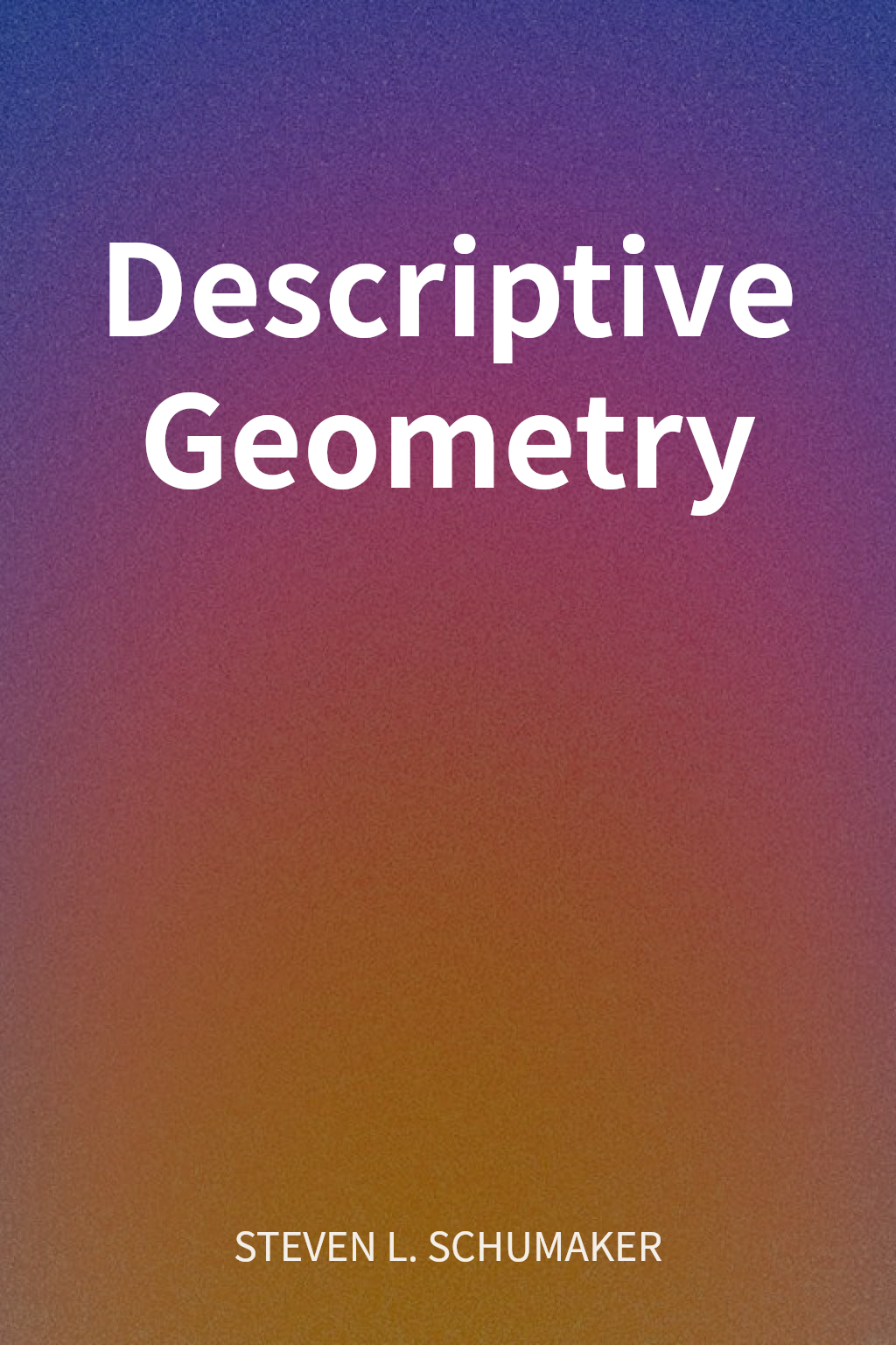 Descriptive Geometry cover