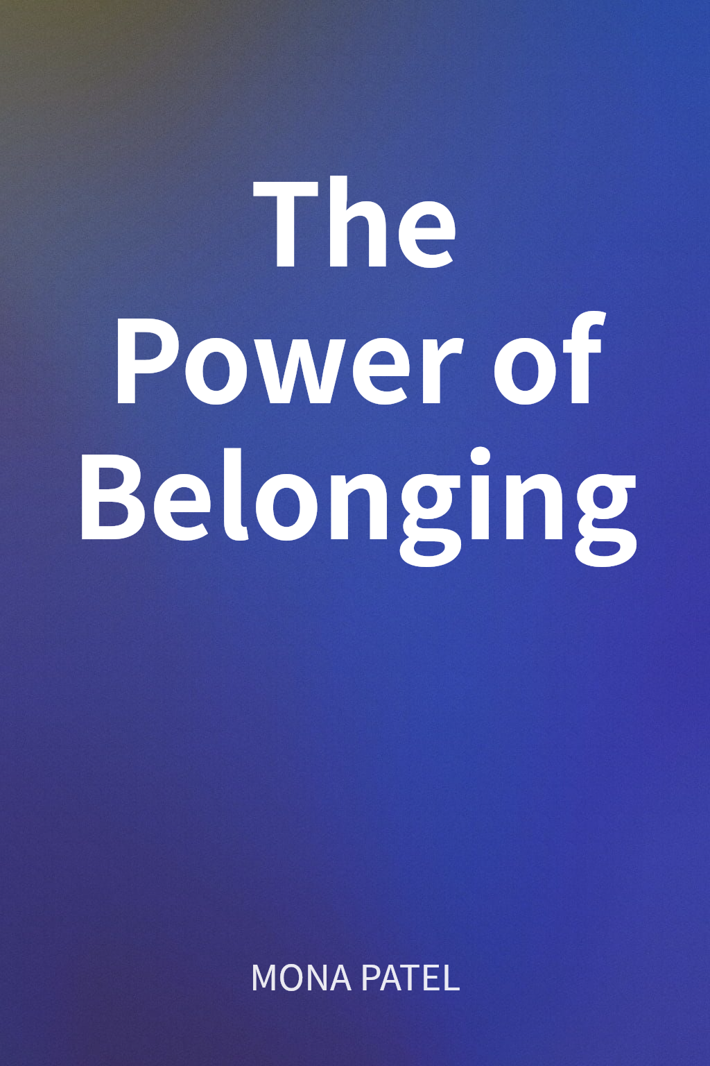 The Power of Belonging cover