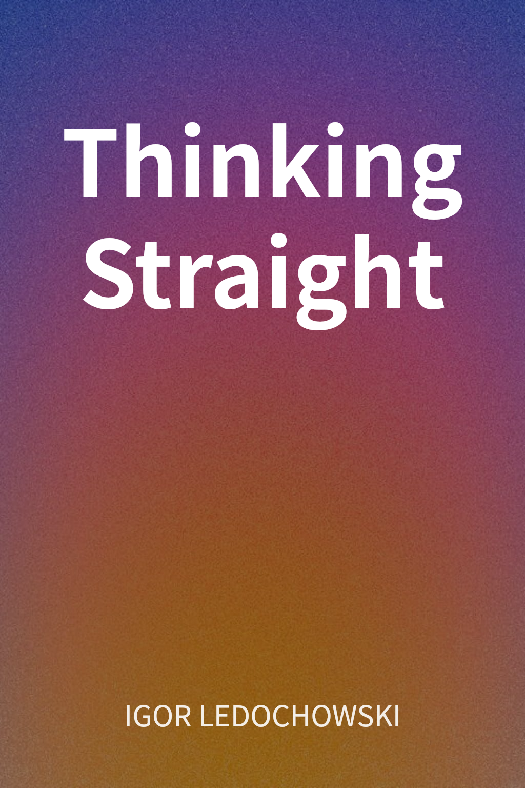 Thinking Straight cover