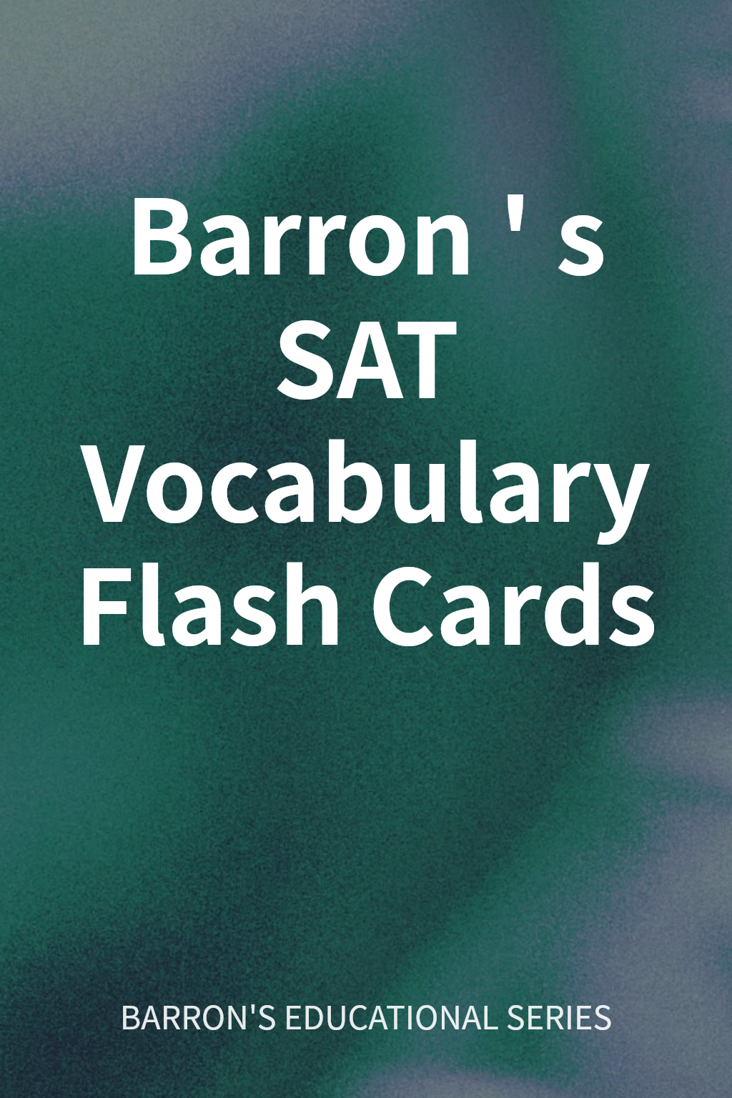 Barron's SAT Vocabulary Flash Cards cover