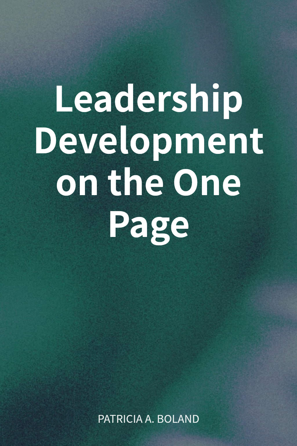 Leadership Development on the One Page cover