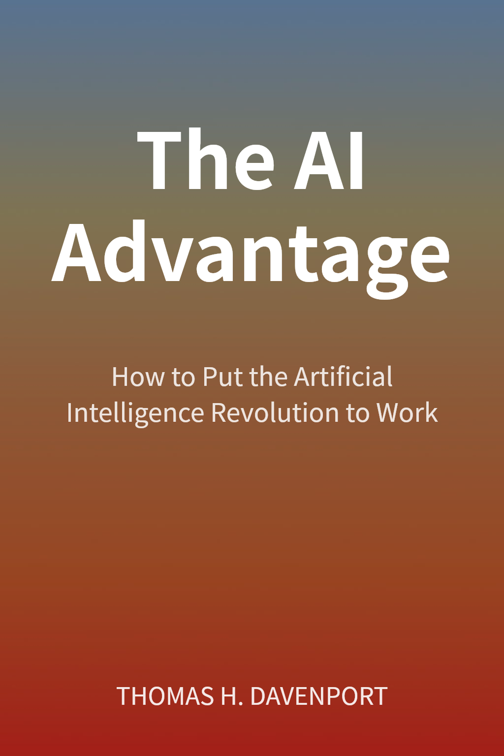 The AI Advantage cover