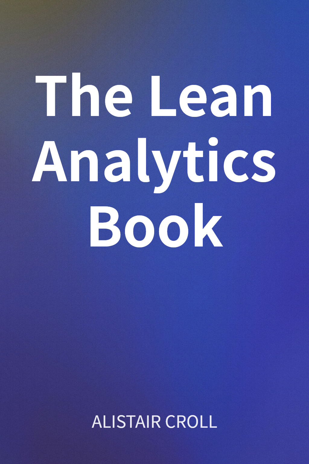 The Lean Analytics Book cover