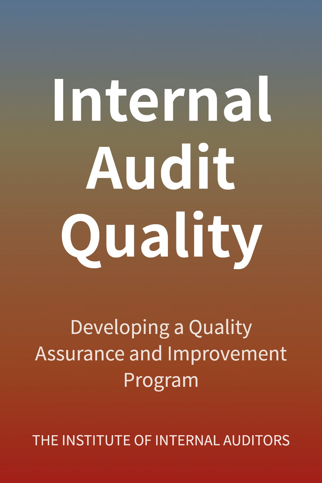 Internal Audit Quality cover
