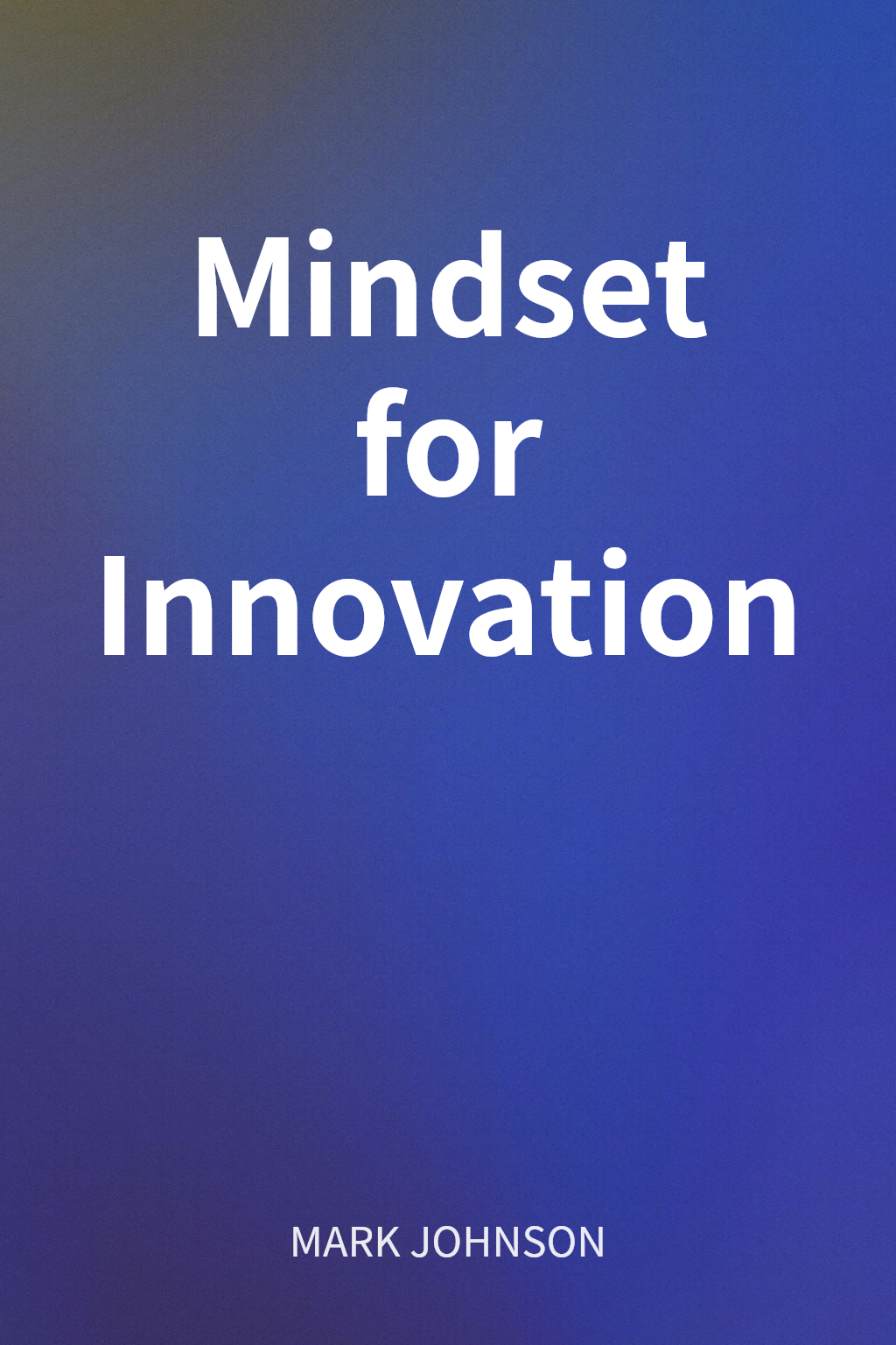Mindset for Innovation cover