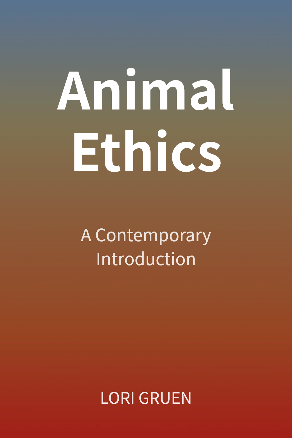 Animal Ethics cover
