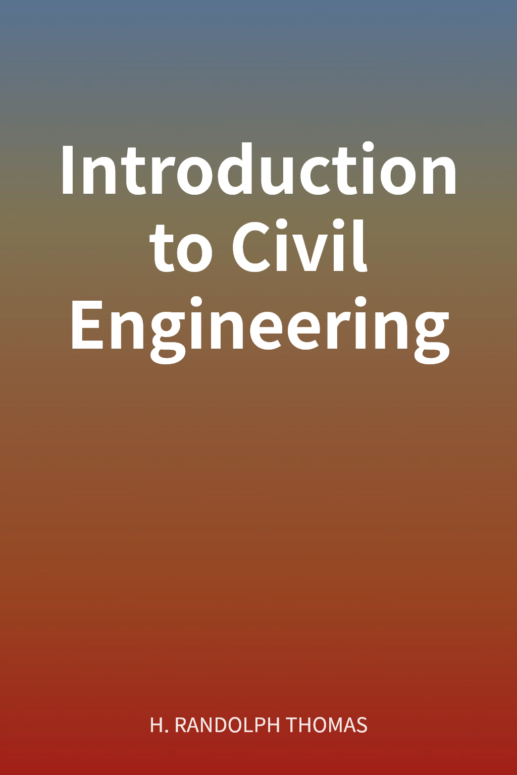 Introduction to Civil Engineering cover