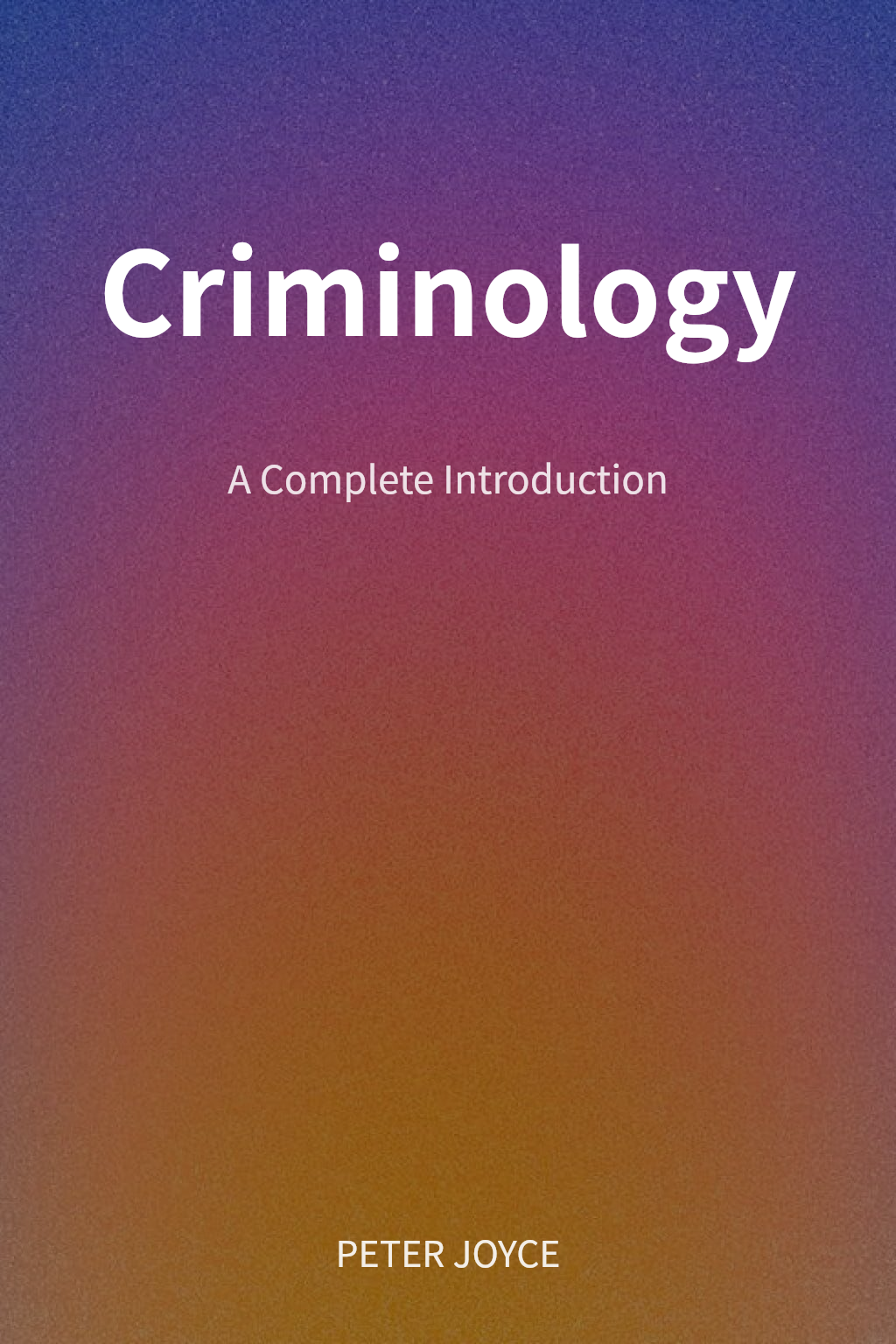 Criminology cover